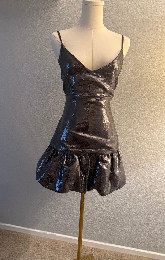 Gray Sequin Dress