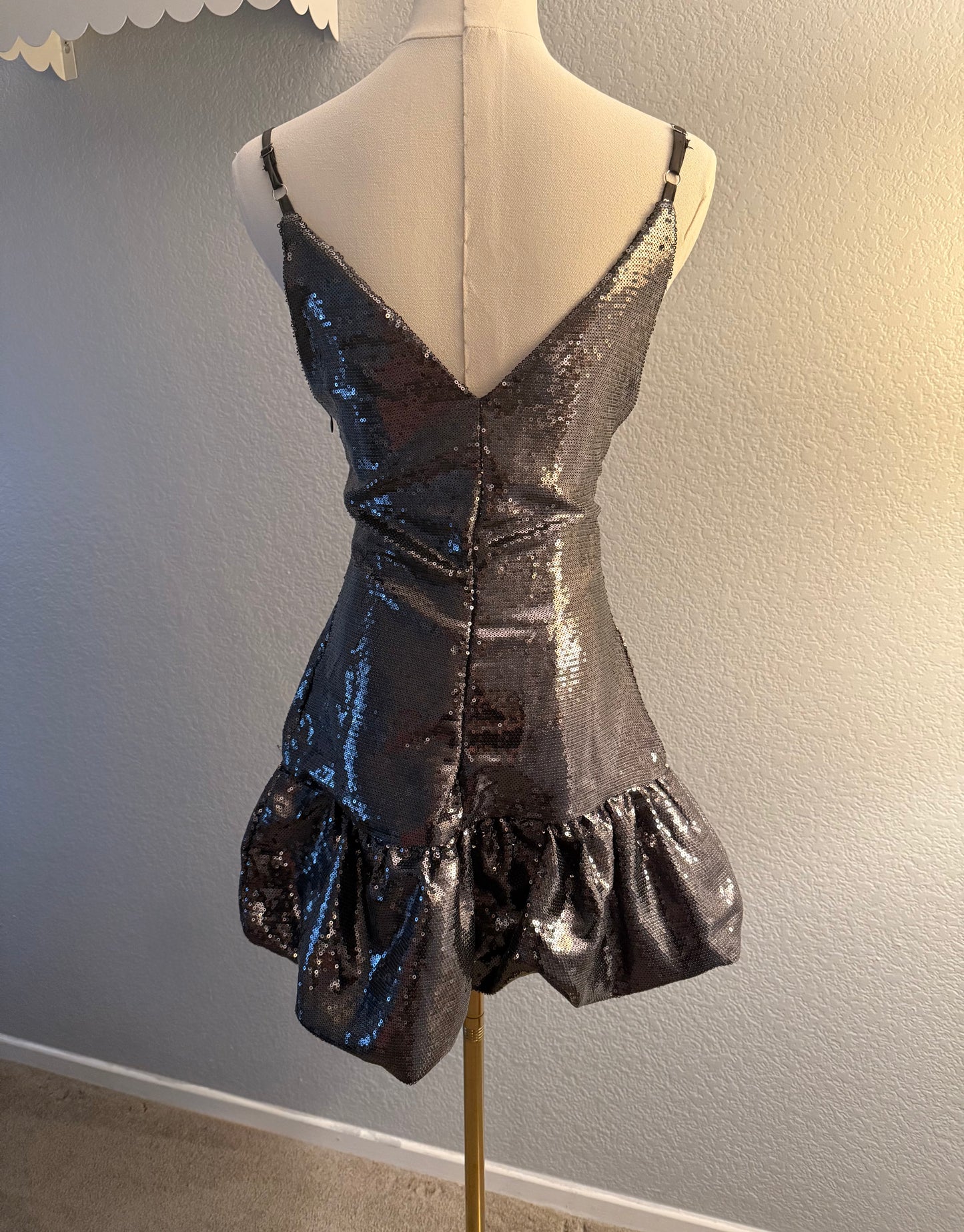 Gray Sequin Dress