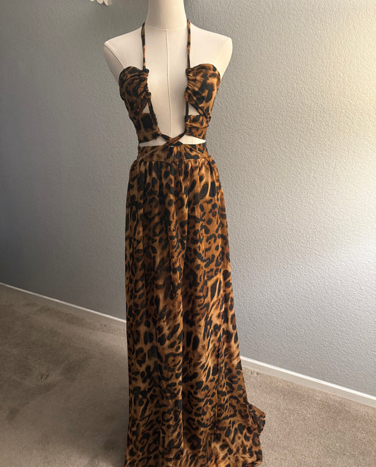 Animal Print Maxi Dress