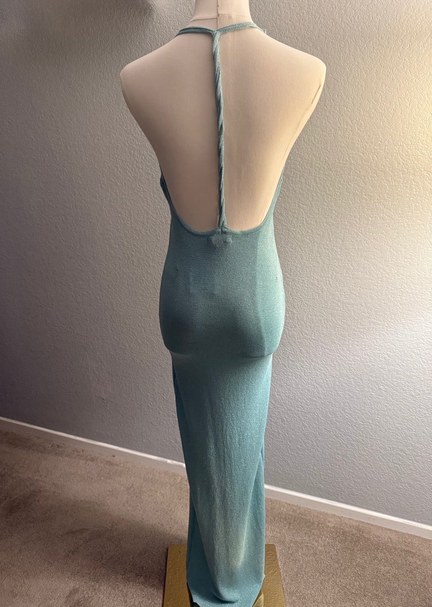 Aqua Blue Maxi Dress