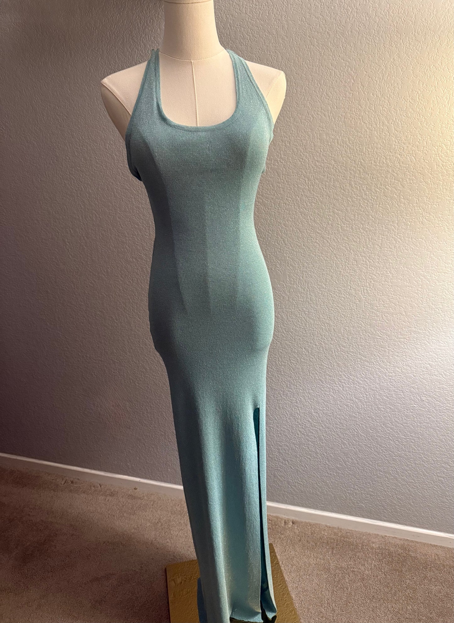 Aqua Blue Maxi Dress